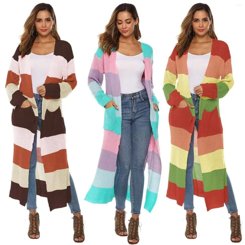 Kadınlar için Kadın Ceketleri Moda Şık Uzun Kollu Patchwork Açık Cape Ceket Bluz Kimono Ceket Hardigan Kış