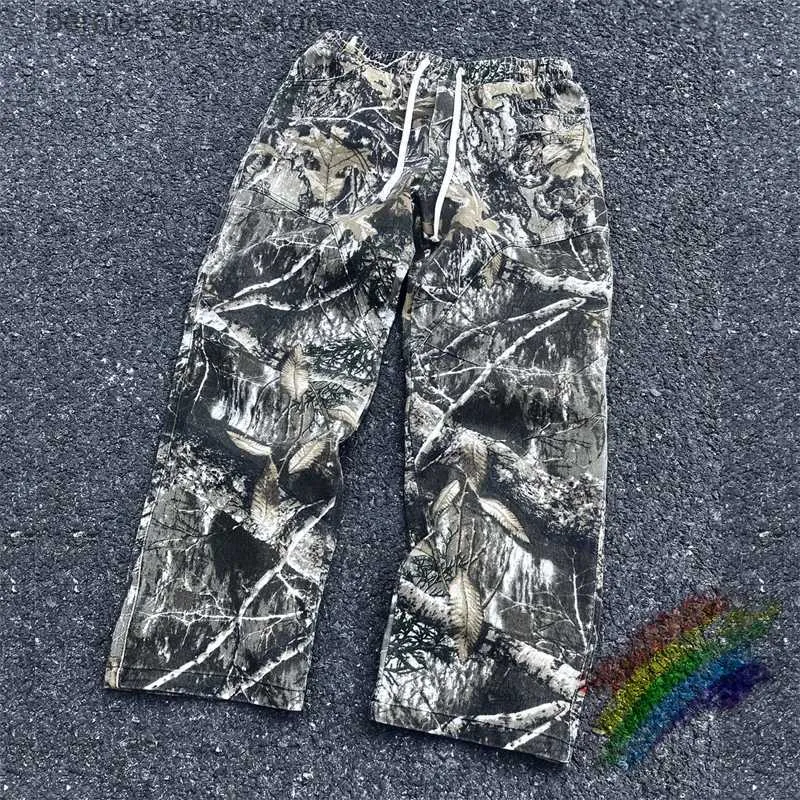 Pantalon pour hommes Feuille Camouflage Fonctionnel Tactique Pantalon Fonctionnel Hommes Femmes Meilleure Qualité Jogger Cordon De Survêtement Q231201