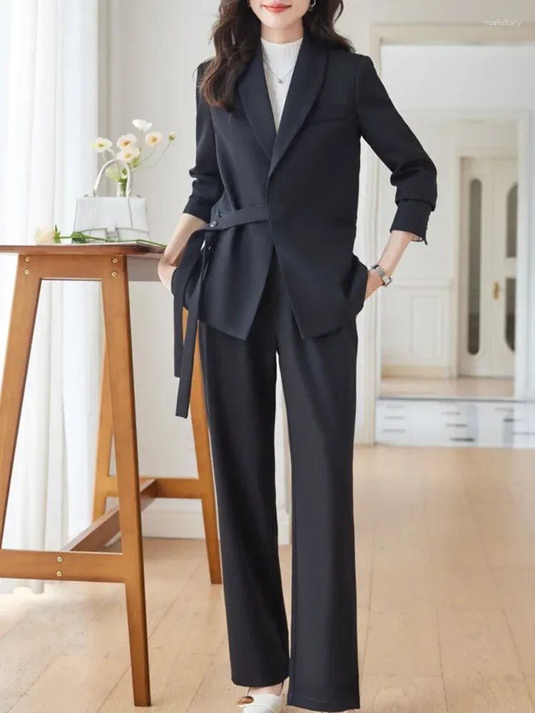 Casual Pants Suits for Women Women's Casual Solid Long Sleeve