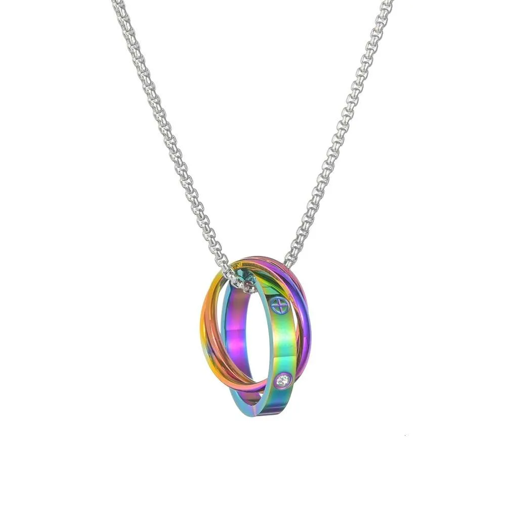 Carter de styliste, ensemble de pièces de vente chaude, collier en acier titane couleur, bijoux