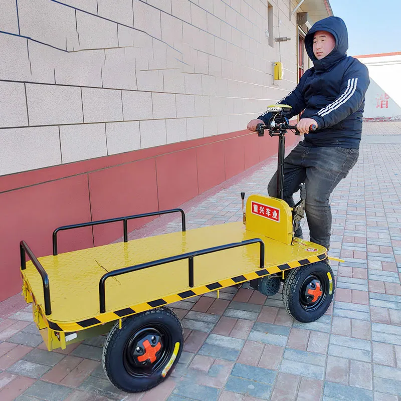 Elektrisches Pritschentransportfahrzeug, Baustellenwerkstatt, fußbetriebener Pritschenwagen