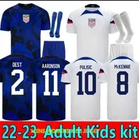 2022 PULISIC USAS tee soccer jersey word cup kits united states MGDBB 22 23 football shirt AARONSON 2023 REYNA McKENNIE MORRIS DEST YEDLIN