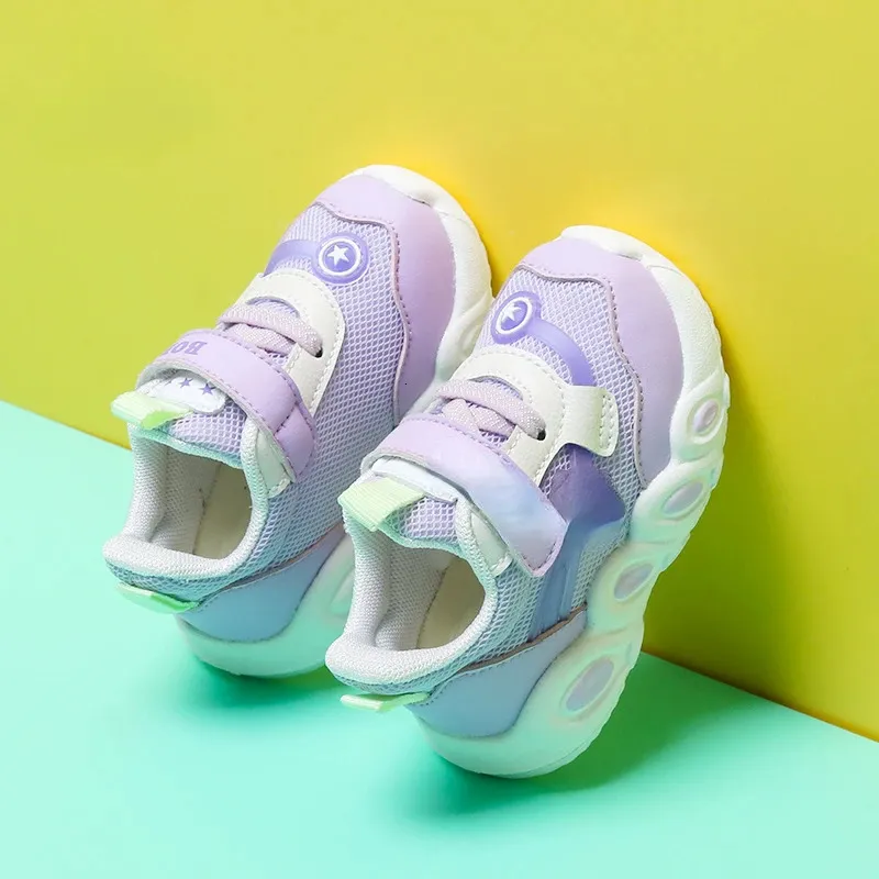 Sneakers Buty Buty Baby Girl Baby Buty Sprężyna i jesień miękki oddychający trampki 14 lat 231201