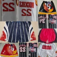 Basketball Jerseys ``Rockets``Men jersey Hakeem 34 Olajuwon Clyde 22 Drexler Basketball Shorts red white navy