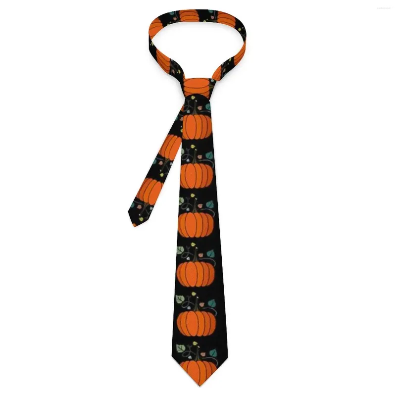 Fliegen Herrenkrawatte Halloween-Kürbishals-Gemüsedruck Klassisch Eleganter Kragen Bedruckte Krawattenzubehör in Business-Qualität