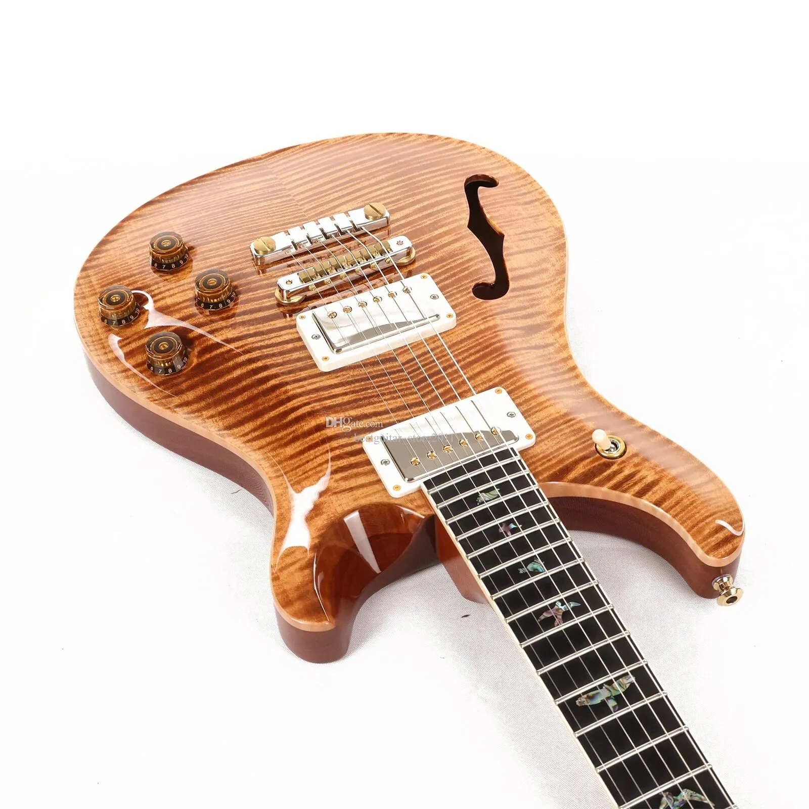DHgate.com:Semi-Hollow Copperhead Electric Guitar with DHgate.com:Semi-Hollow Copperhead Electric Guitar with