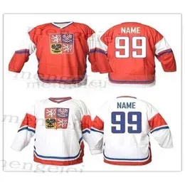 Chen37 C26 Nik1 Custom 2020 Team Czech republic #68 Jaromir Jagr Hockey Jersey Embroidery Stitched Customize any number and name Jerseys