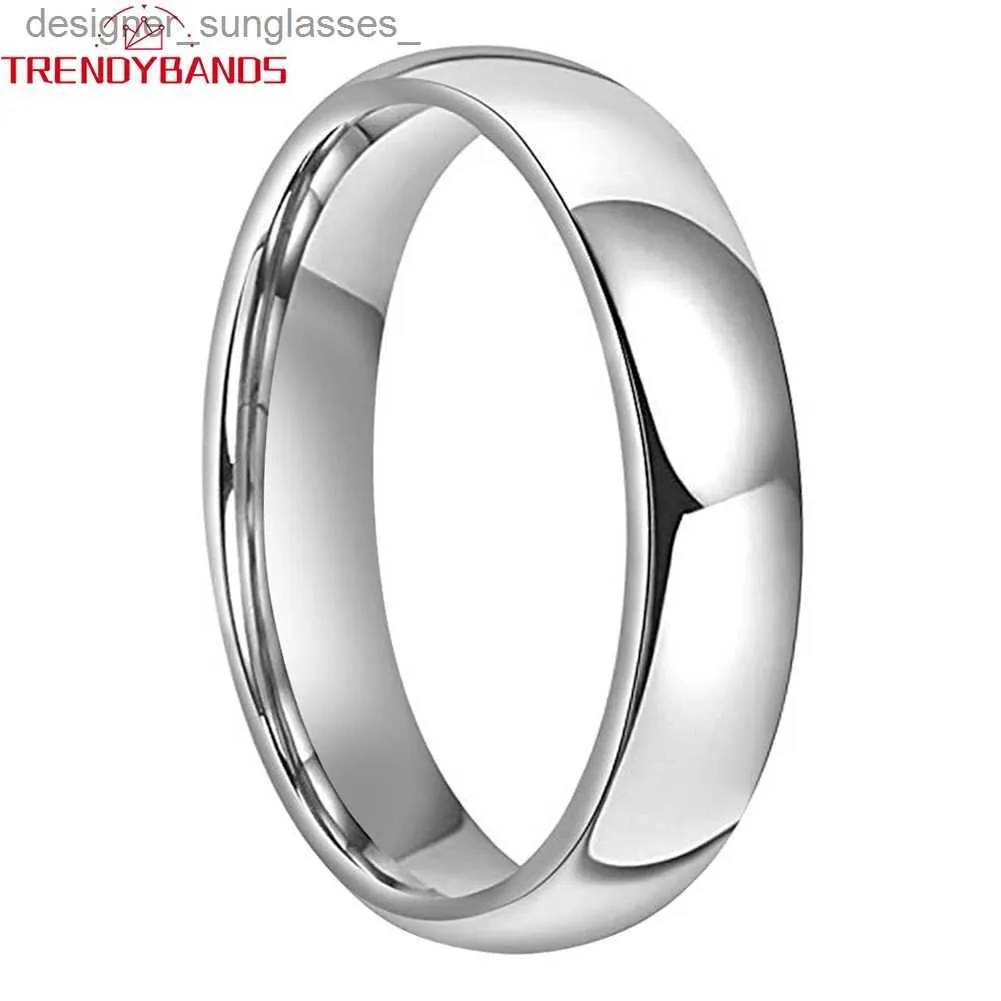 Band Rings 3mm 5mm 7mm Classic Tungsten Caide Wedding Band förlovningsringar för män Kvinnor Hög polerad glänsande komfort FITL231201