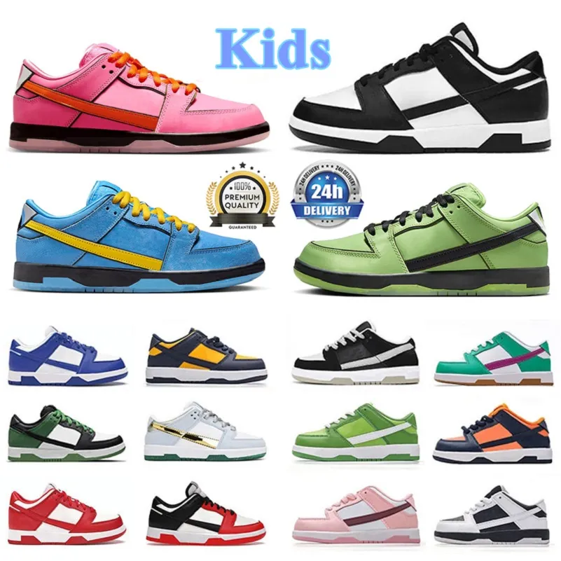 The Powerpuff Girls x Kid chaussures Buttercup Bubbles Blossom Enfants garçons bébé préscolaire PS Athletic Outdoor Designer sneaker formateurs Toddler Girl Chaussures