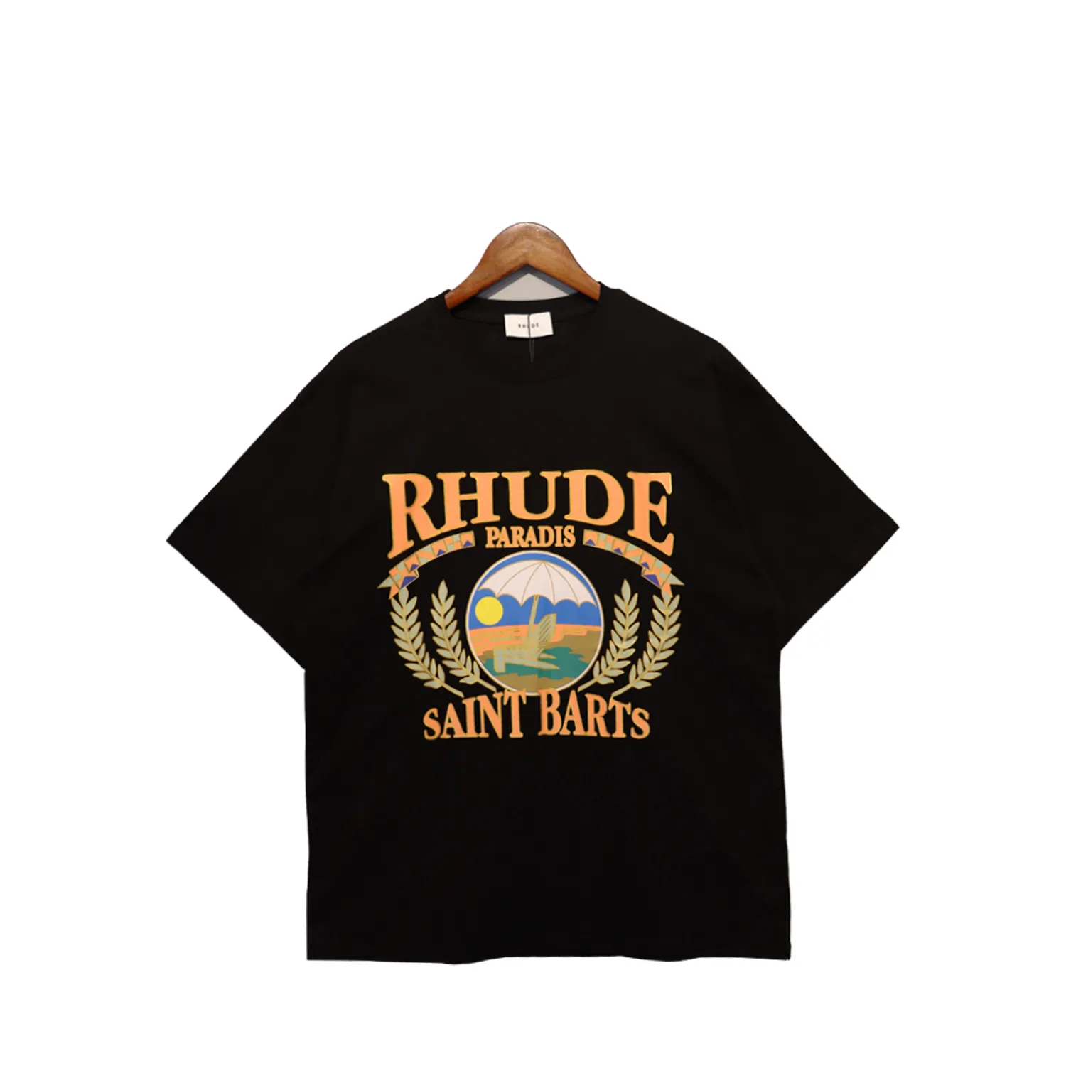 rhude luxury brand rhude shirt men t shirts designer men shirt men shorts print white black s m l xl street cotton fashion youth mens tshirts tshirt0RV8