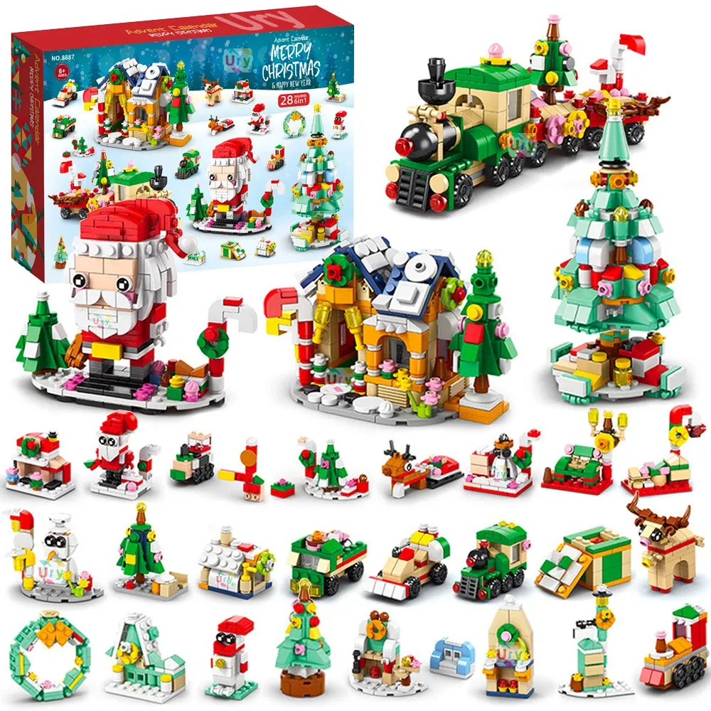 Calendario Avvento In Blocchi Da Costruzione Casa Di Babbo Natale 24 Giorni Gioco Creativo Bambini Con Scatola Da 31,41 € | DHgate