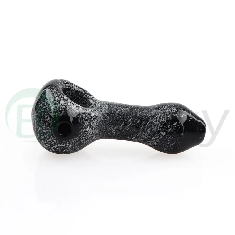 Beracky Mini Small Heady Style Hand Spoon Pipes 3.2inch Glass Dry Herb Smoking Pipe Pyrex Oil Burner Accessories Smoking Tools