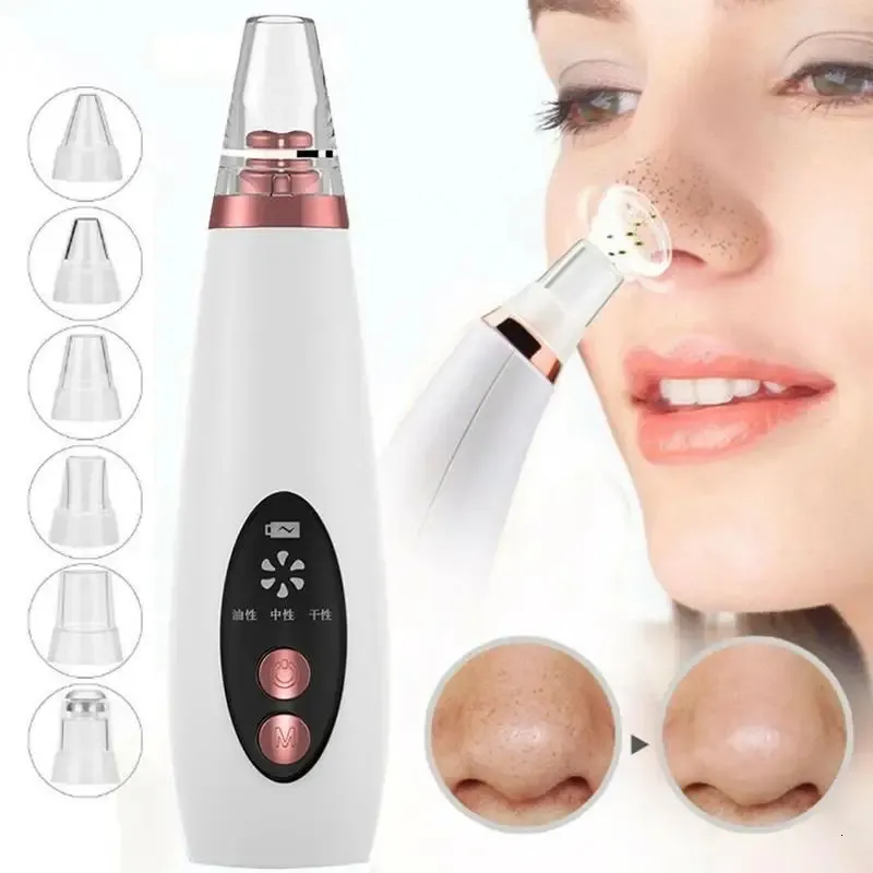 Face Care Devices USB Rechargeable Blackhead Remover Face Pore Vacuum Skin Care Acne Pore Cleaner Pimple Removal Vacuum Suction Tools 231130
