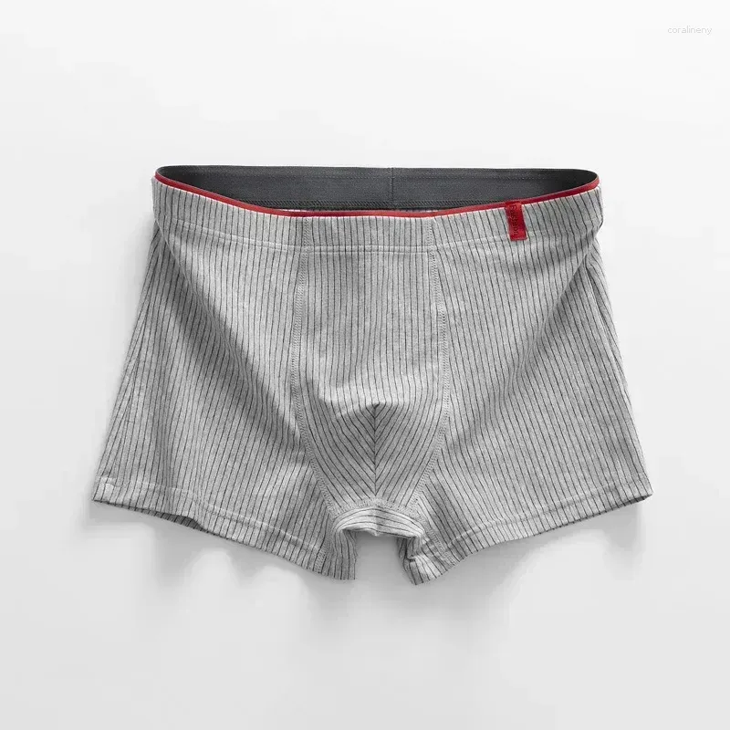 Cuecas cuecas calcinhas masculinas sexy listradas conforto moda boxers respirável meninos homens masculinos