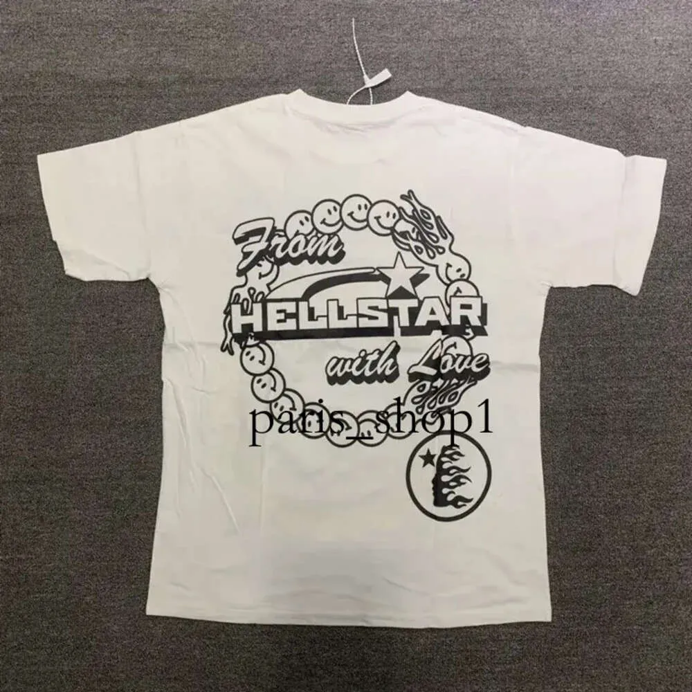 TシャツHellstar Studios Earth Trendy Hip-Hop Hellstar半袖Comme Man Women T Shirts Unisex CP Cotton Tops Men Vintage 773