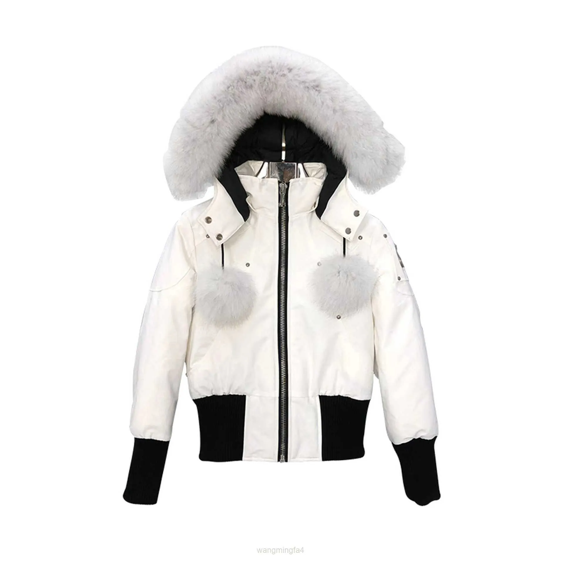 Vsfz Parka 2023 Aggiornamento invernale Versione alta Forbici dorate Giù 03 Cappotto caldo ispessito con capelli di volpe canadese da donna