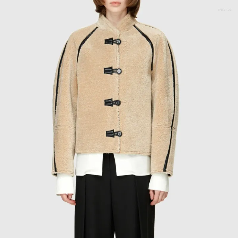 Женский трикотаж VII 2023, брендовая зимняя одежда LC, утепленная флисовая куртка с обеих сторон, кожаная куртка, пальто