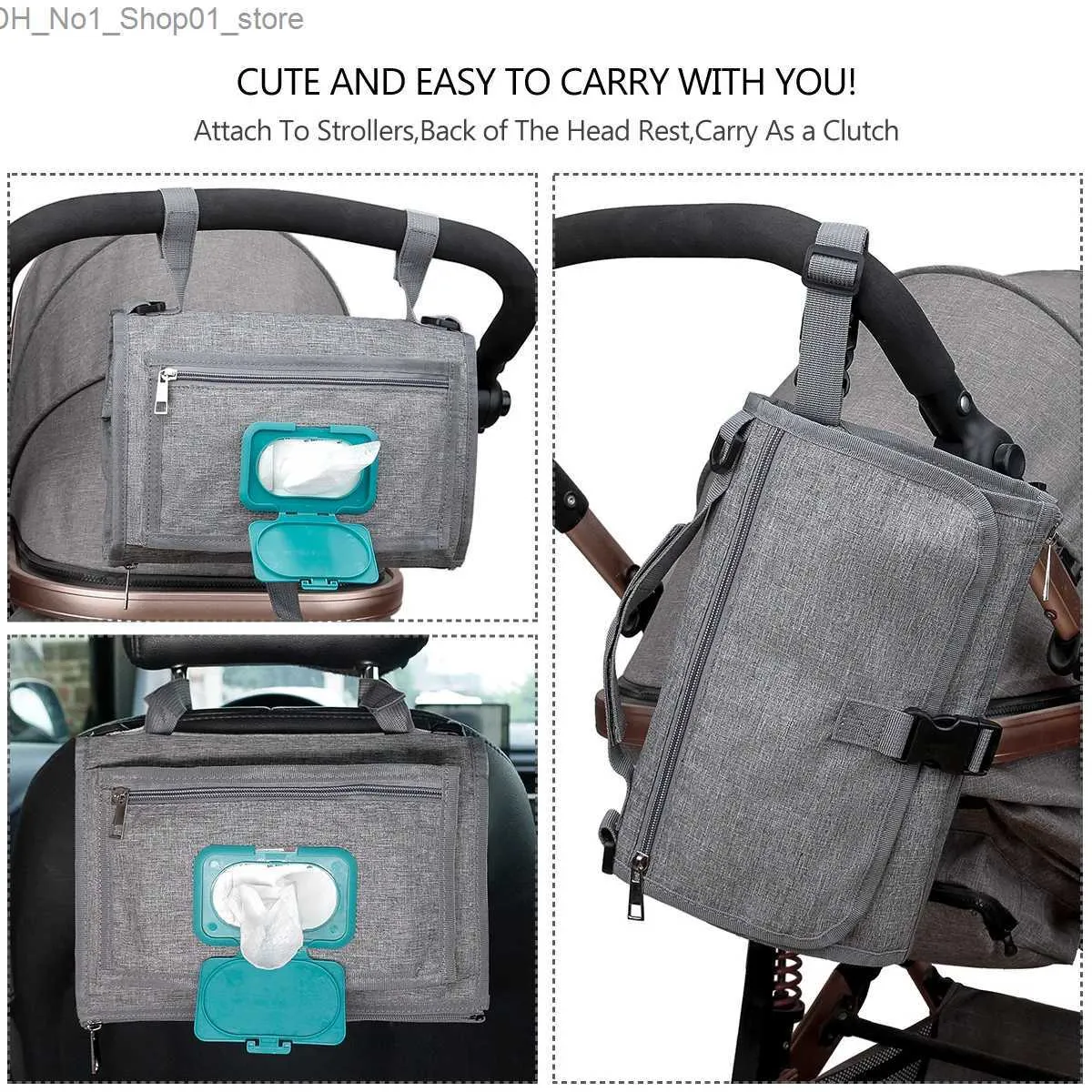 Matelas à langer couvre-couche Portable bébé avec poches sac de voyage étanche Station Kit cadeau Q231202