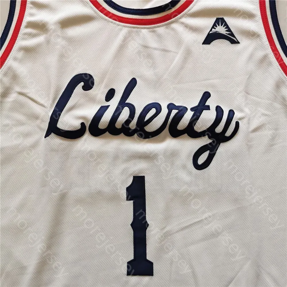 Liberty Flames Basketball Jersey NCAA College Joseph Venzant Keegan McDowell Preston Brody Peebles Drake Dobbs Isiah Warfield Homesley Darius McGhee Kyle Rode