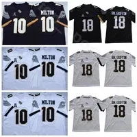 UCF Knights Football College 10 McKenzie Milton Jersey 18 Shaquem Griffin University Team Black Away White All Stitched Breathable271f