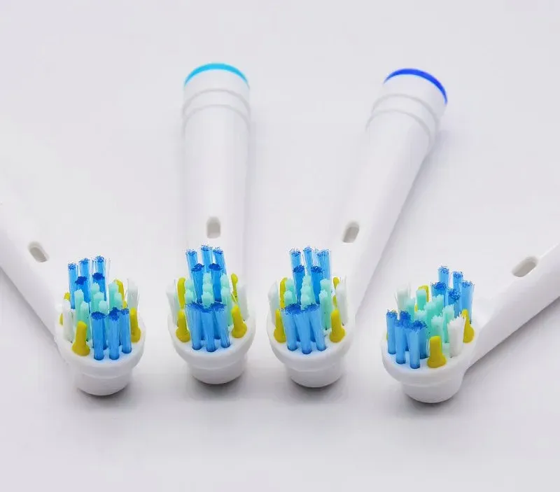 4*Pcs Pack Brush Heads For Oral-B Electric Toothbrush Fit Advance Power/Pro Health//3D Excel/Vitality Precision Clean Replacement Compatible EB-25P EB -17P EB -50P