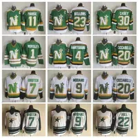 Throwback  Retro Stars Hockey 4 Craig Hartsburg Jersey 20 Dino Ciccarelli 1 Gump Worsley 11 JP PARISE 30 Jon Casey 9 Mike Modano 7 Neal