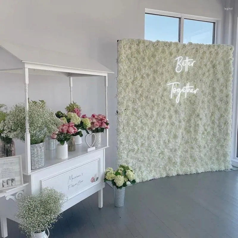 装飾的な花40x60cm結婚式のための人工花の壁パネル