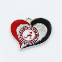 NCAA Dangle Charms Alabama Crimson Tide Hanging Charms DIY Necklace Pendant Bracelet Jewelry Accessory Charms317U