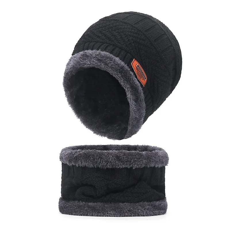 Niedrigster Preis ganzes Netzwerk Winter Wolle Halstuch Mütze für Männer Frauen Dicke warme Samt Beanie Mütze Strickmütze Outdoor Reitmütze Maske Motorhaube Hüte Set Schal