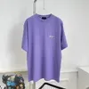 embroidery color purple shirt