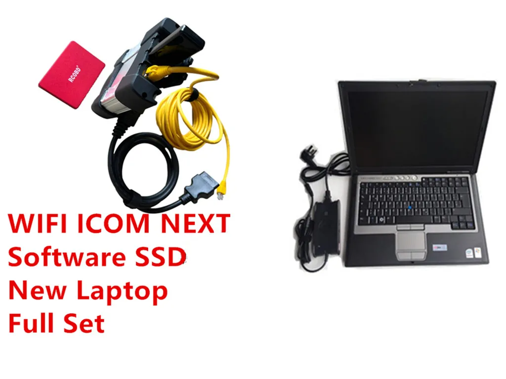 latest version 2024.03v 4.45 for bmw icom wifi next with ssd with d630 laptop ready to work 3 years warranty