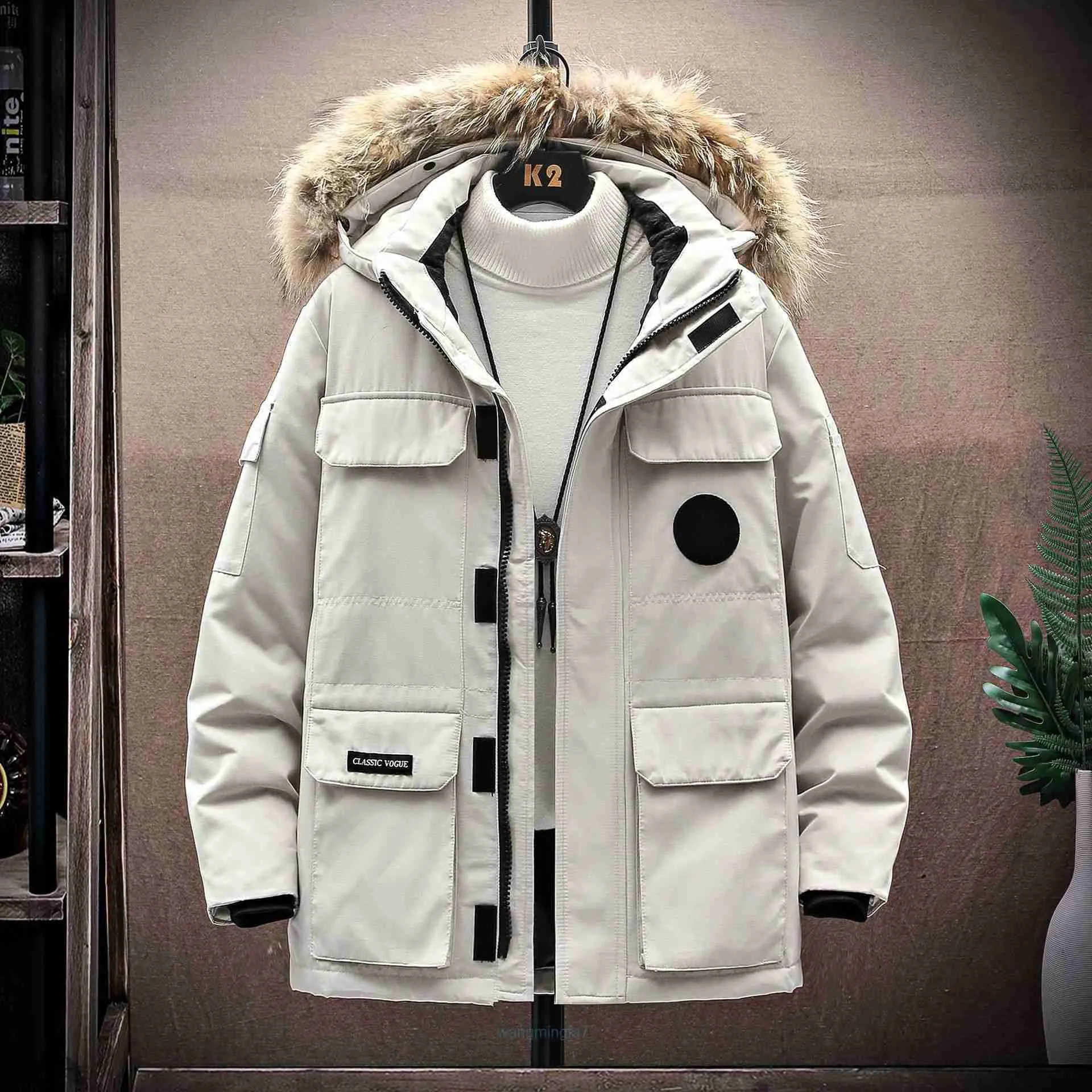 Parka in piumino da uomo Piumino da donna e da amante nuovo da uomo Cappotto canadese da lavoro Parker Tide Goose Magic Label Eoty