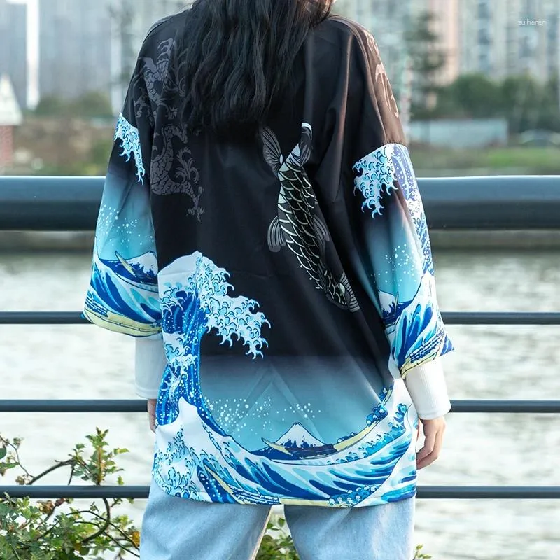 Ubranie etniczne Japońskie kimono Tradycyjne Yukata Kobiety Haori Cardigan Mężczyzna samuraja Kostium Hombre anime plażowy ochrona przedsiębiorstw przeciwsłonecznych