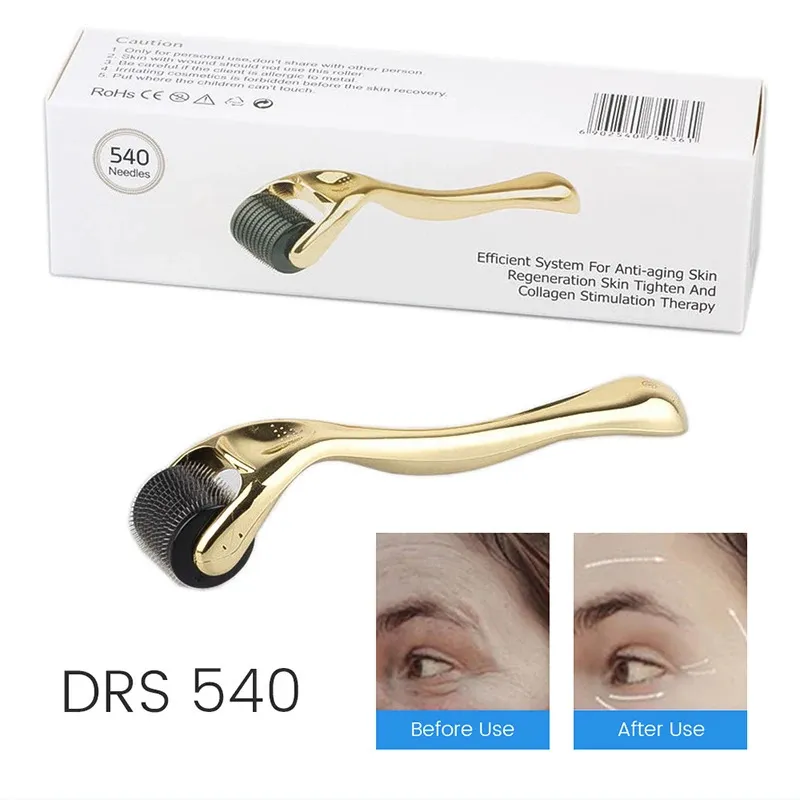 أجهزة العناية الوجه MicroNeedle Roller Massage DRS 540 Derma Roller Needle أداة الوجه الأسطوانة الإبر أداة العناية بالبشرة للوجه 231130