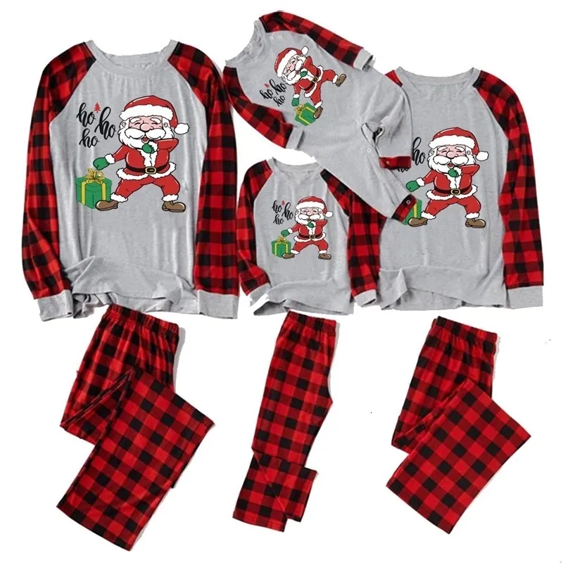 Familjsmatchande kläder Familj Matchande kläder Xmas Homewear Pijamas Navidad Para Familias Mamma pappa barn matchande kläder pyjamas jul för familjer 231130