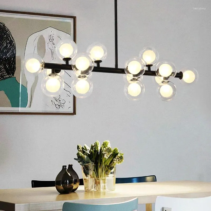 Lampadari ModerniLuci a sospensione Cenare Sala da pranzo Illuminazione per interni Lampada da soffitto Lampada a sospensione Lampadario a LED Interni decorativi