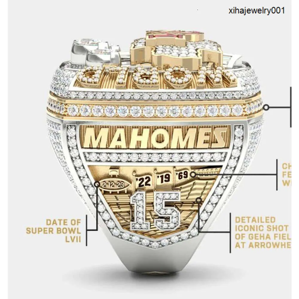 2024 KC Super Bowl Champions Ring Display Case Mens Souvenir