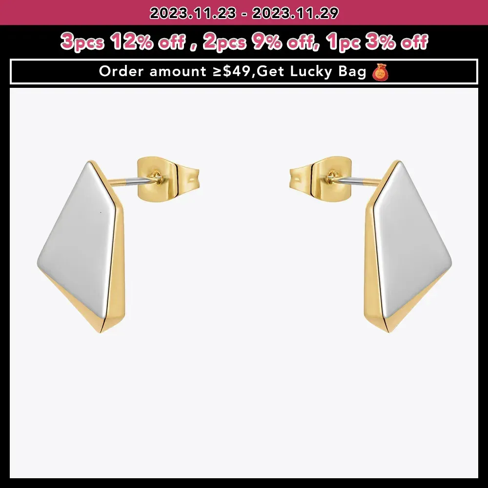 Stud ENFASHION In Meteorite Earrings For Women Christmas Pendientes Punk Stud Earings Gold Color Fashion Jewelry E221449 231130