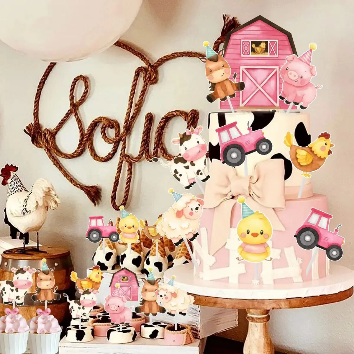 Supporto Cupcake Zoo-Party CC HOME - 3 Livelli Per 24 Cupcake, Design Animaletto - Foto 8