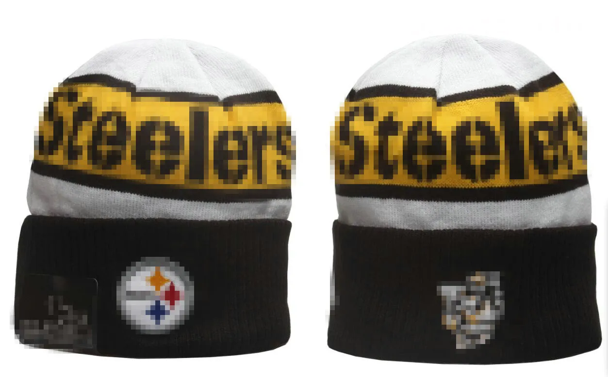 Pittsburgh''Steeleler''beanis Bobble Hats Baseball Ball Caps 2023-24 Projektant mody Bucket Hat Chunky Knit Faux PO Beanie Świąteczny kapelusz A2