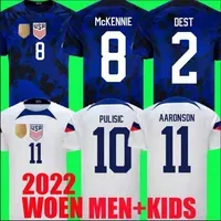 2022 PULISIC USAS tee soccer jersey word cup kits united states MGDBB 22 23 football mens AARONSON 2023 REYNA McKENNIE MORRIS DEST YEDLIN