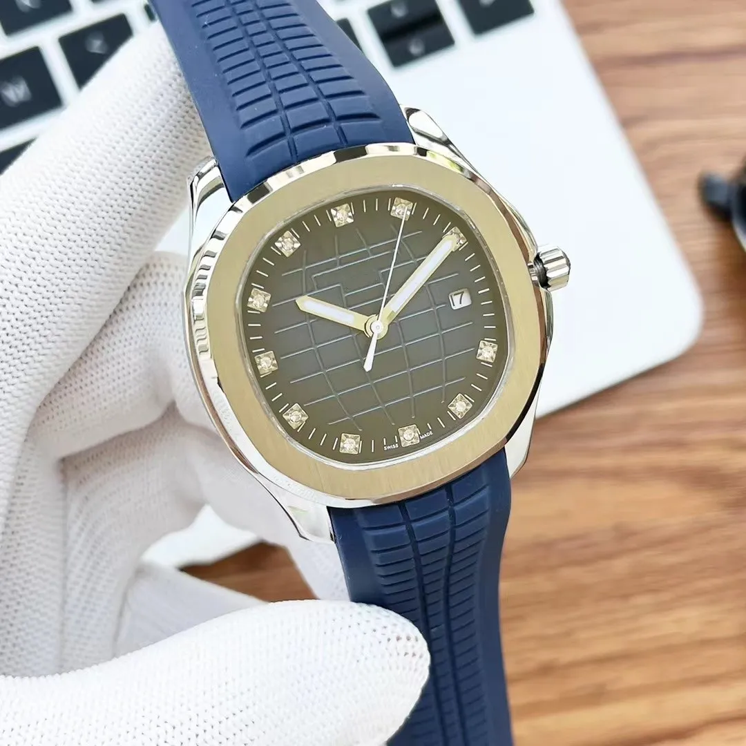 Relógio mecânico masculino totalmente automático Pate com diâmetro de 40 mm, mostrador de aço de precisão, pulseira de couro, relógio de luxo