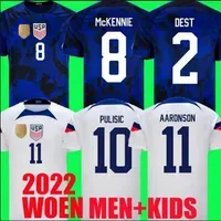 2022 PULISIC USAS tee soccer jersey word cup kits united states MGDB 22 23 football youth AARONSON 2023 REYNA McKENNIE MORRIS DEST YEDLIN