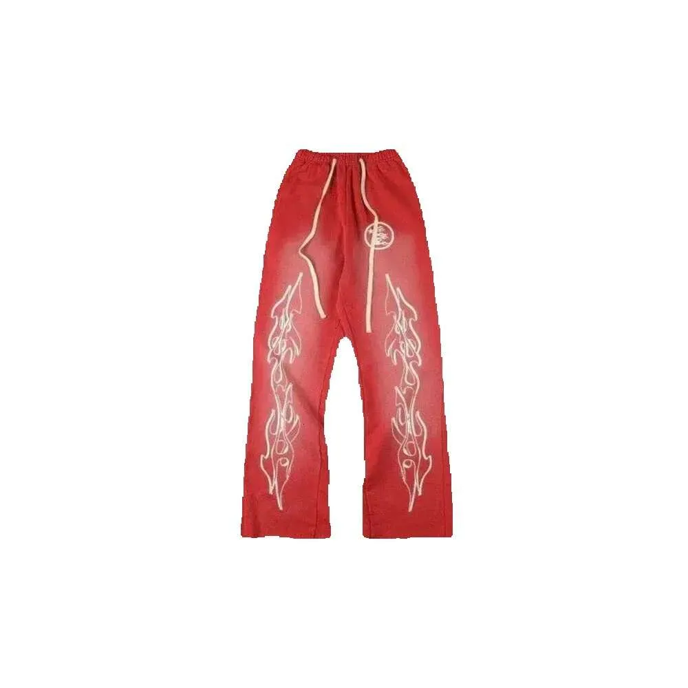 Hellstar designer agasalho feminino agasalho de luxo calças com capuz Hellstar Studios Yoga Flare Calças Costuradas Calças Esportivas Casuais com Bottoms Alargados 737