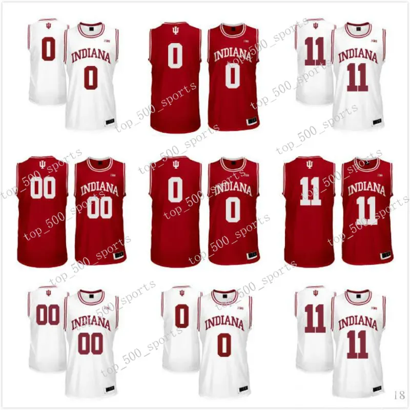 Custom Indiana Hoosiers Red White Персонализированное имя Ed Любой номер # 4 Виктор Оладипо 11 Томас NCAA Баскетбольная майка колледжа S-3XL