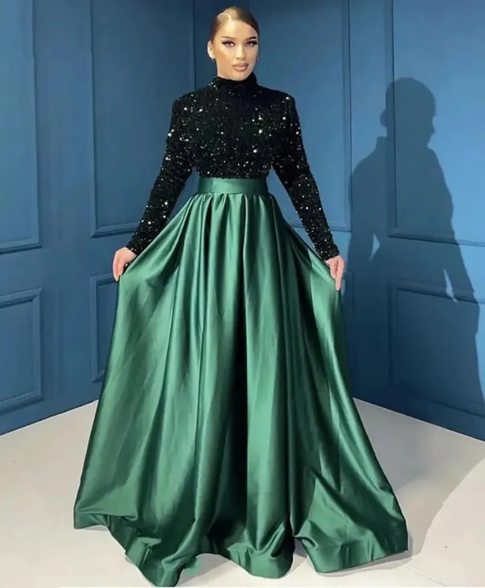 dark green prom dress plus size Simple Sheath Dark Green Long High Split Plus Size Prom Dress