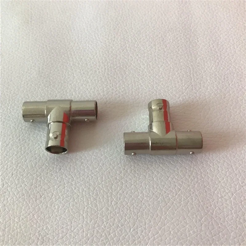 BNC 1 Stecker auf 2 Buchsen T-Typ Adapter Vedio Signalstecker Silber