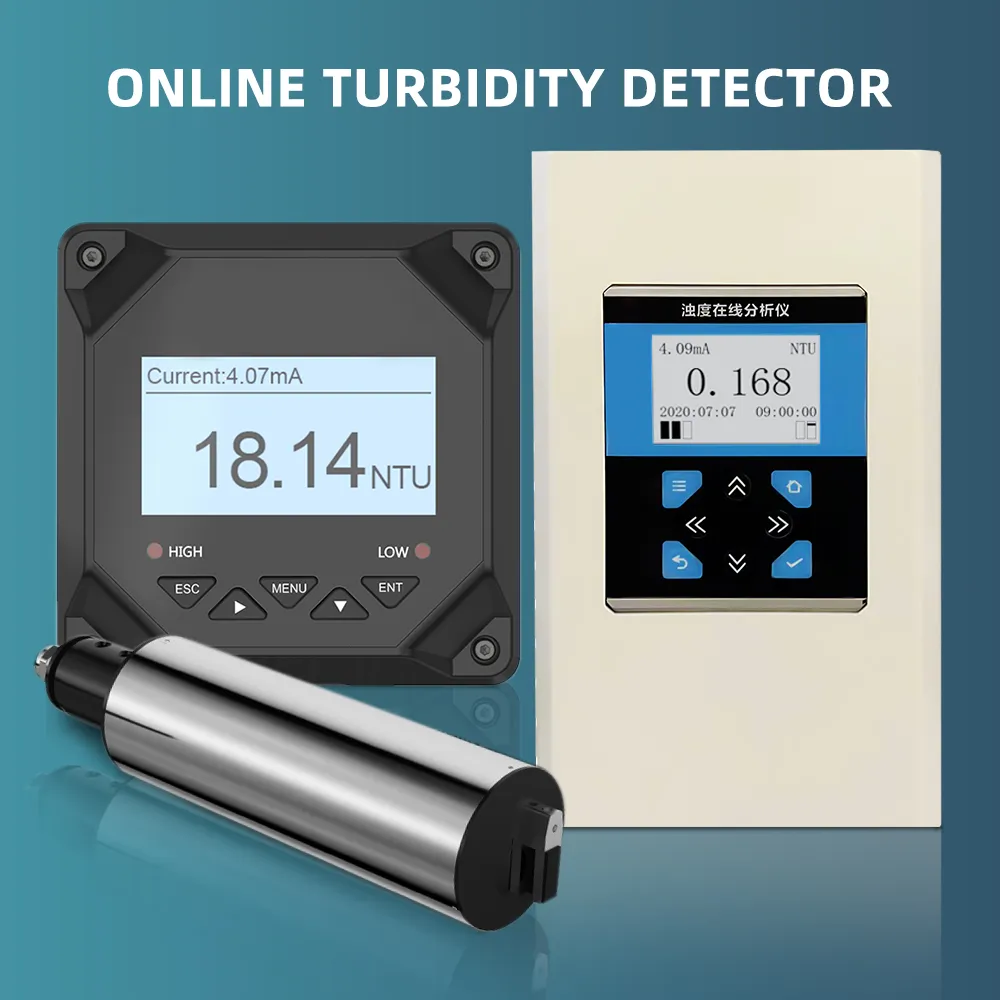 Medidor de turbidez detector de matéria suspensa mlss medidor de concentração de lodo medidor de turbidez qualidade da água sensor de turbidez on-line