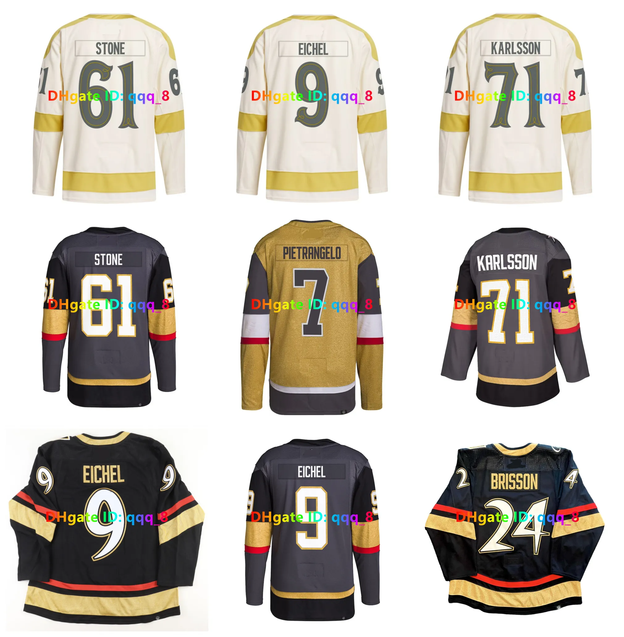 مارك ستون جاك جاك إيشيل VGK Knights Winter Classic Hockey Jersey William Karlsson Alex Pietrangelo Adin Hill Marchault Shea theodore Zach Whitecloud Size S-3XL