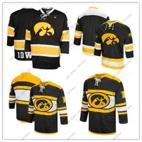 College Hockey Wears Customized Iowa Hawkeyes NCAA College Jerseys Men`s Custom Any Name Any Number Good Quality Ice Hockey Cheap Jersey S-4XL